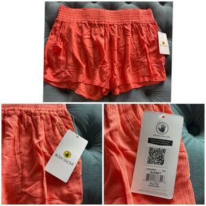 Body Glove Violet Shorts in Sunset coral/orange Gauze womens XL New with tags